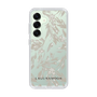 Slim Protection Case［ LAGUNAMOON - BotanicalJacquard - Clear×Beige ］
