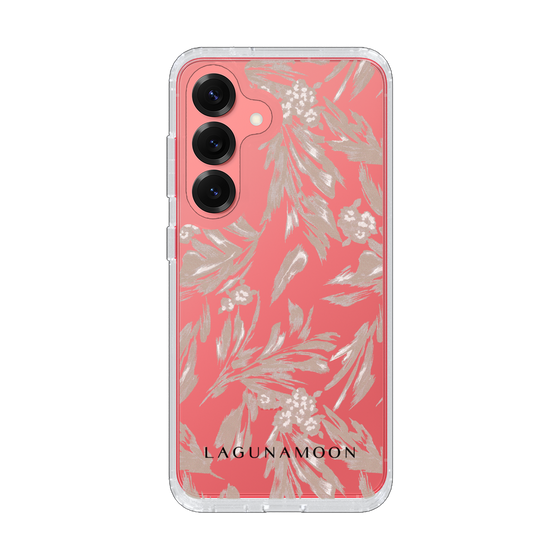 Slim Protection Case［ LAGUNAMOON - BotanicalJacquard - Clear×Beige ］
