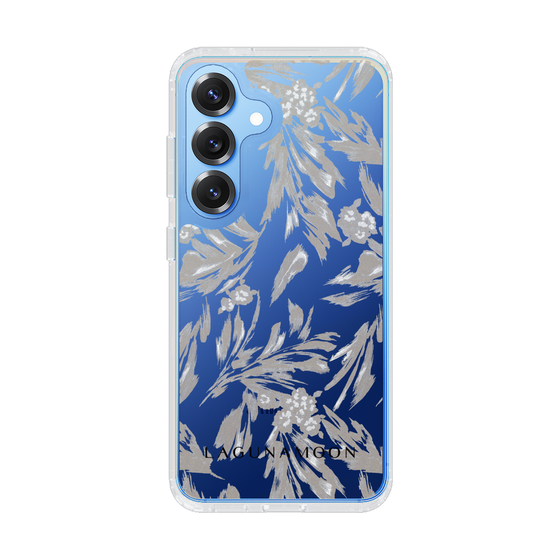Slim Protection Case［ LAGUNAMOON - BotanicalJacquard - Clear×Beige ］