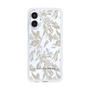 Slim Protection Case［ LAGUNAMOON - BotanicalJacquard - Clear×Beige ］