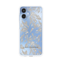 Slim Protection Case［ LAGUNAMOON - BotanicalJacquard - Clear×Beige ］