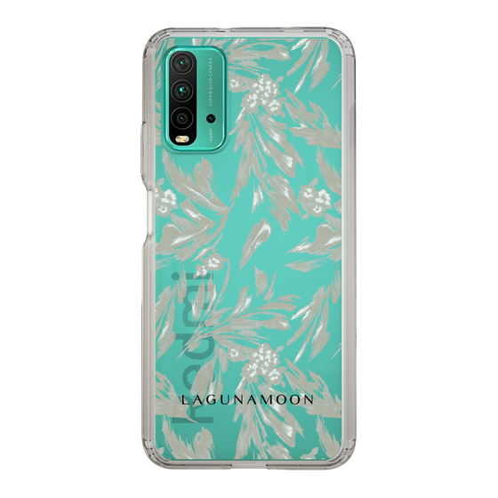 Slim Protection Case［ LAGUNAMOON - BotanicalJacquard - Clear×Beige ］