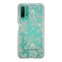 Slim Protection Case［ LAGUNAMOON - BotanicalJacquard - Clear×Beige ］