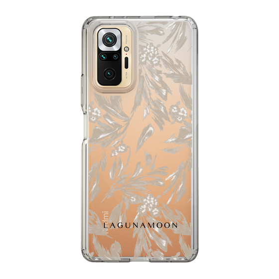 Slim Protection Case［ LAGUNAMOON - BotanicalJacquard - Clear×Beige ］