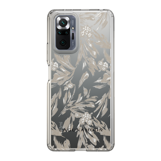 Slim Protection Case［ LAGUNAMOON - BotanicalJacquard - Clear×Beige ］
