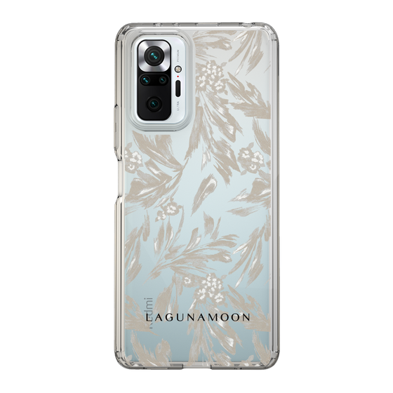 Slim Protection Case［ LAGUNAMOON - BotanicalJacquard - Clear×Beige ］