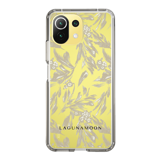 Slim Protection Case［ LAGUNAMOON - BotanicalJacquard - Clear×Beige ］