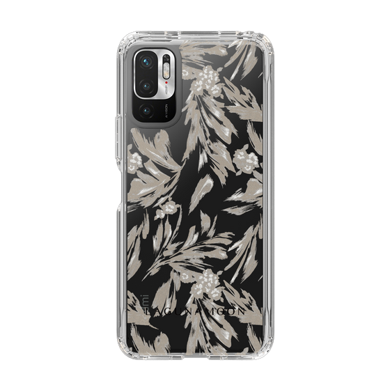 Slim Protection Case［ LAGUNAMOON - BotanicalJacquard - Clear×Beige ］