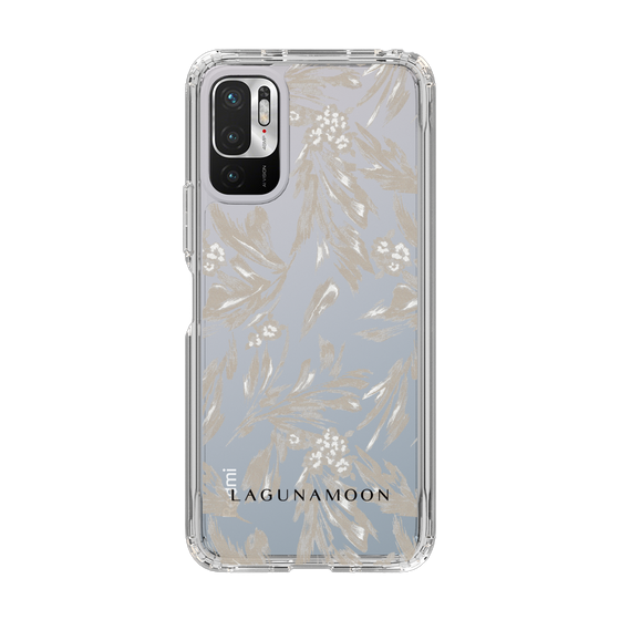 Slim Protection Case［ LAGUNAMOON - BotanicalJacquard - Clear×Beige ］