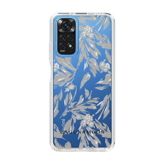 Slim Protection Case［ LAGUNAMOON - BotanicalJacquard - Clear×Beige ］