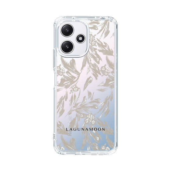 Slim Protection Case［ LAGUNAMOON - BotanicalJacquard - Clear×Beige ］