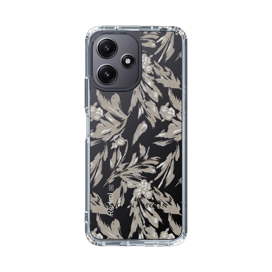 Slim Protection Case［ LAGUNAMOON - BotanicalJacquard - Clear×Beige ］