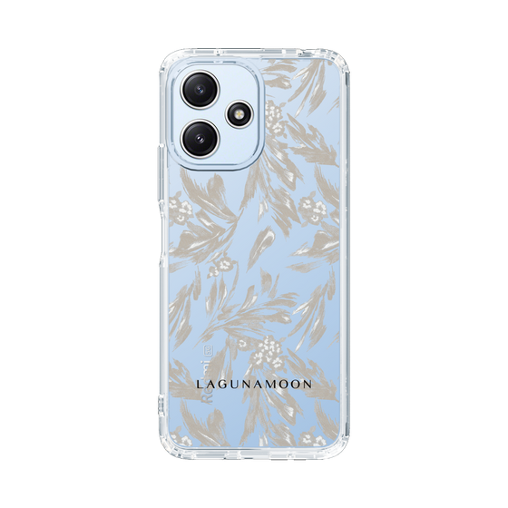 Slim Protection Case［ LAGUNAMOON - BotanicalJacquard - Clear×Beige ］