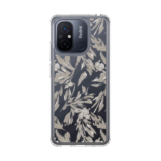 Slim Protection Case［ LAGUNAMOON - BotanicalJacquard - Clear×Beige ］