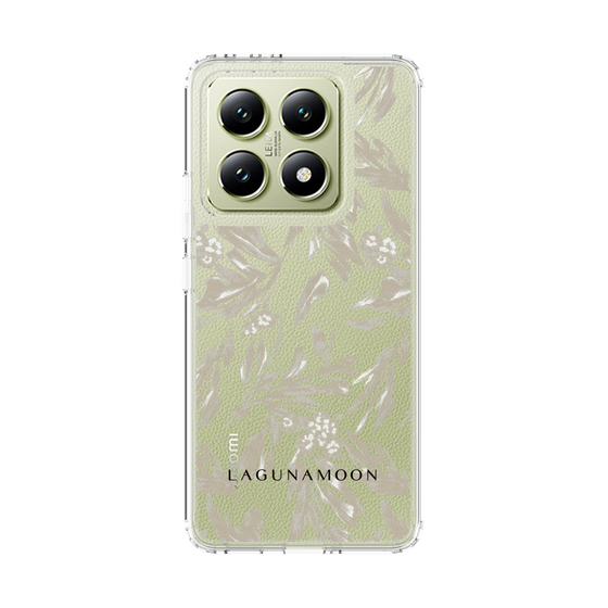 Slim Protection Case［ LAGUNAMOON - BotanicalJacquard - Clear×Beige ］