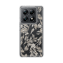 Slim Protection Case［ LAGUNAMOON - BotanicalJacquard - Clear×Beige ］