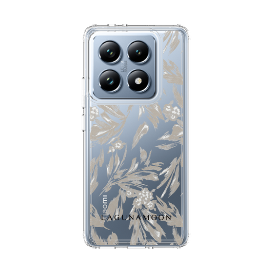 Slim Protection Case［ LAGUNAMOON - BotanicalJacquard - Clear×Beige ］