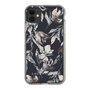 Slim Protection Case［ LAGUNAMOON - NuanceFlower - Navy ］