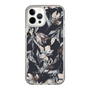 Slim Protection Case［ LAGUNAMOON - NuanceFlower - Navy ］