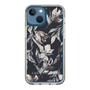 Slim Protection Case［ LAGUNAMOON - NuanceFlower - Navy ］