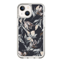 Slim Protection Case［ LAGUNAMOON - NuanceFlower - Navy ］