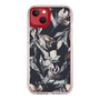 Slim Protection Case［ LAGUNAMOON - NuanceFlower - Navy ］