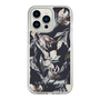 Slim Protection Case［ LAGUNAMOON - NuanceFlower - Navy ］