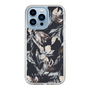 Slim Protection Case［ LAGUNAMOON - NuanceFlower - Navy ］