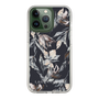 Slim Protection Case［ LAGUNAMOON - NuanceFlower - Navy ］
