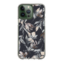 Slim Protection Case［ LAGUNAMOON - NuanceFlower - Navy ］