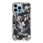 Slim Protection Case［ LAGUNAMOON - NuanceFlower - Navy ］
