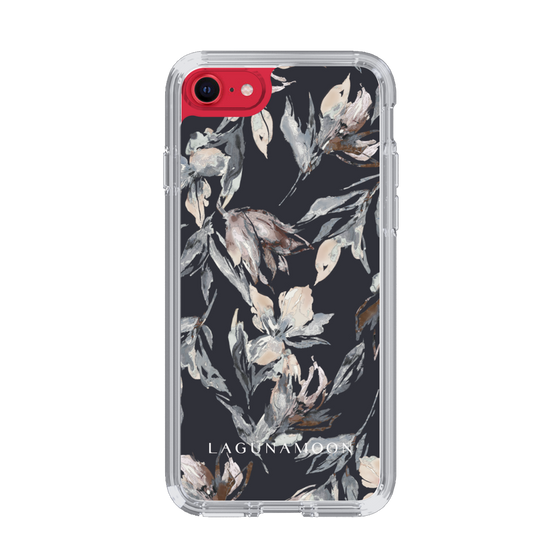 Slim Protection Case［ LAGUNAMOON - NuanceFlower - Navy ］