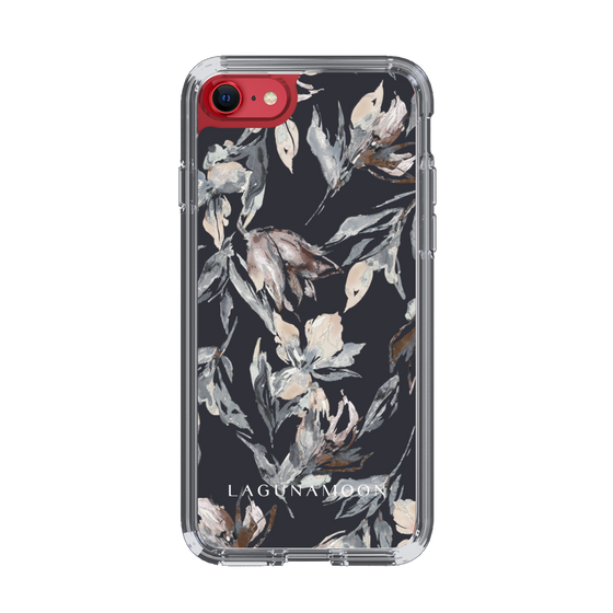 Slim Protection Case［ LAGUNAMOON - NuanceFlower - Navy ］