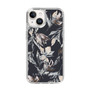 Slim Protection Case［ LAGUNAMOON - NuanceFlower - Navy ］