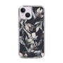 Slim Protection Case［ LAGUNAMOON - NuanceFlower - Navy ］