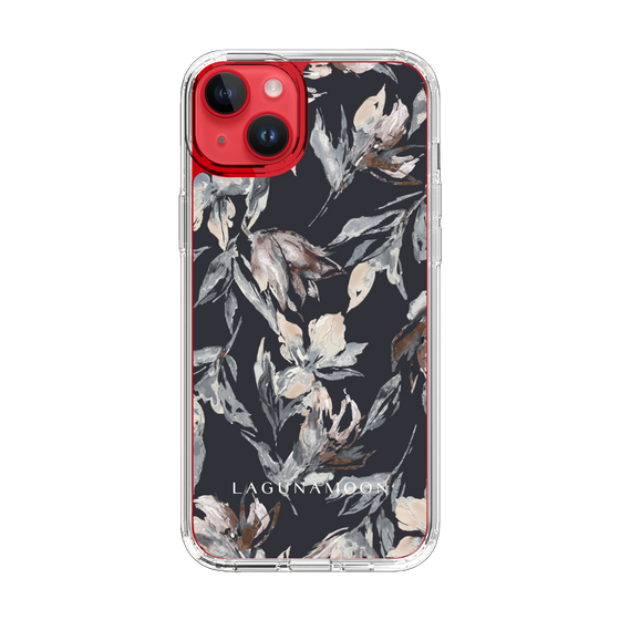 Slim Protection Case［ LAGUNAMOON - NuanceFlower - Navy ］
