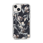 Slim Protection Case［ LAGUNAMOON - NuanceFlower - Navy ］