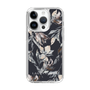 Slim Protection Case［ LAGUNAMOON - NuanceFlower - Navy ］