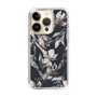 Slim Protection Case［ LAGUNAMOON - NuanceFlower - Navy ］