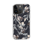 Slim Protection Case［ LAGUNAMOON - NuanceFlower - Navy ］