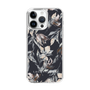 Slim Protection Case［ LAGUNAMOON - NuanceFlower - Navy ］