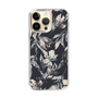 Slim Protection Case［ LAGUNAMOON - NuanceFlower - Navy ］