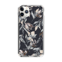 Slim Protection Case［ LAGUNAMOON - NuanceFlower - Navy ］