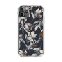 Slim Protection Case［ LAGUNAMOON - NuanceFlower - Navy ］