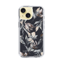 Slim Protection Case［ LAGUNAMOON - NuanceFlower - Navy ］