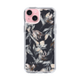 Slim Protection Case［ LAGUNAMOON - NuanceFlower - Navy ］