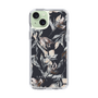 Slim Protection Case［ LAGUNAMOON - NuanceFlower - Navy ］