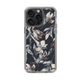 Slim Protection Case［ LAGUNAMOON - NuanceFlower - Navy ］