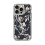 Slim Protection Case［ LAGUNAMOON - NuanceFlower - Navy ］