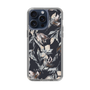 Slim Protection Case［ LAGUNAMOON - NuanceFlower - Navy ］